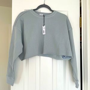 Cropped WeWoreWhat sweatshirt new with tags!